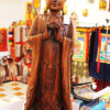 Buddha szobor mahagóni fából faragva 100cm