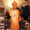 Buddha szobor mahagóni fából faragva 100cm 2