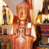 Buddha szobor mahagóni fából faragva 100cm 3