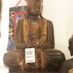 riás faragott fa buddha szobor samadhi shop nepáli tibeti bolt 04 1