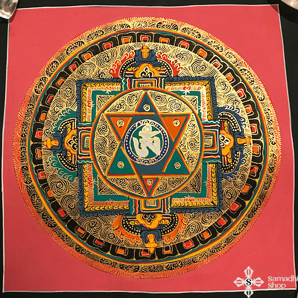 nepáli tibeti buddhista mandala festmény s14268