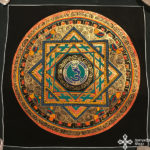 s14276 nepáli tibeti buddhista mandala festmény tibetan buddhist mandala painting