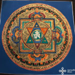 thma032 nepáli tibeti buddhista mandala festmény tibetan buddhist mandala painting