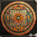 thma055 nepáli tibeti buddhista mandala festmény tibetan buddhist mandala painting