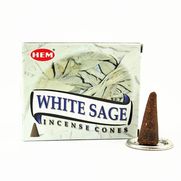 HEM White Sage fehér zsálya kúpfüstölő