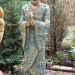 Álló Buddha szobor gyönyörű 55 cm magas