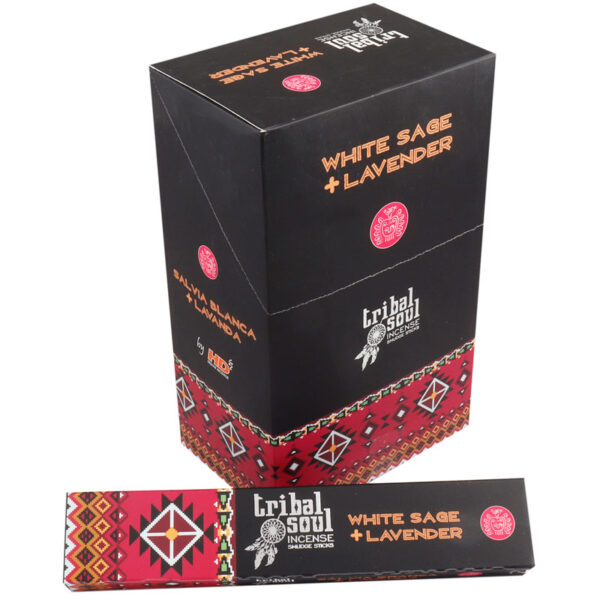 Tribal Soul White Sage & Lavender Fehér Zsálya és Levendula természetes prémium füstölő