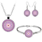 Mandala ékszer szett (3 részes) + ajándék organza tasak