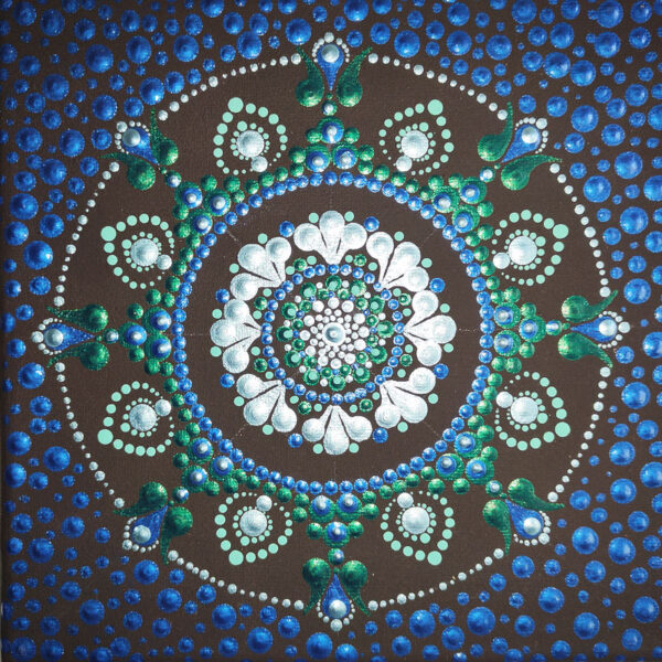 Harmónia Mandala festmény 20x20 cm