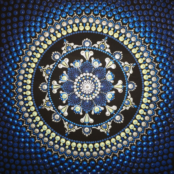 Mandala festmény 30x30 cm