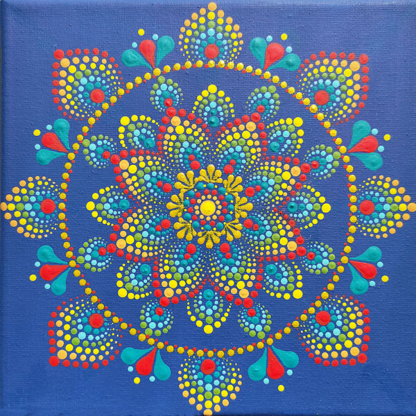 A Jövő Mandalája festmény 30x30 cm