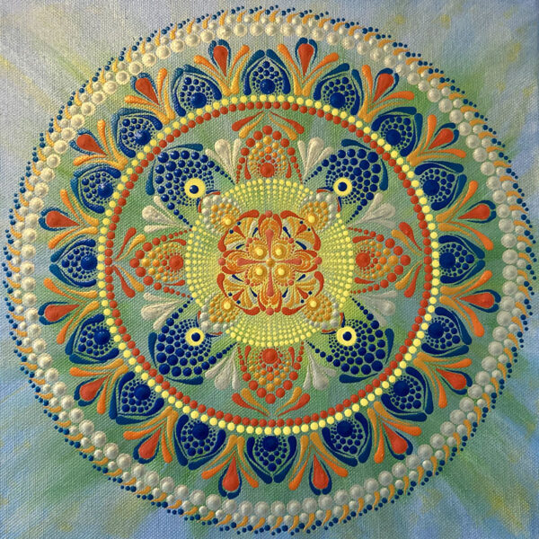 A Pozitív Változás Mandalája festmény 30x30 cm