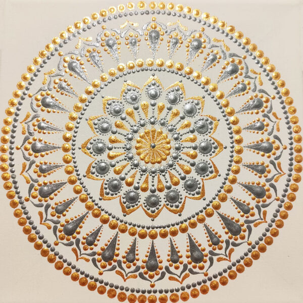 Isteni Sugallat Mandala festmény 20x20 cm