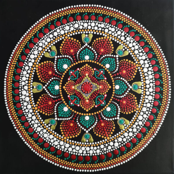 Belső Bölcsesség Mandala festmény 30x30 cm