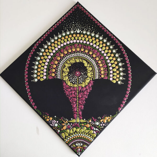 Termékenység Mandala festmény 30x30 cm