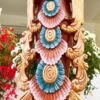 Kézzel festett egyedi Buddha szobor 97 cm magas - Image 3