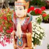 Kézzel festett egyedi Buddha szobor 97 cm magas - Image 4