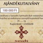 Samadhi ajándékutalvány 100.000 Ft-os értékben