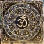OM Mandala festmény 30x30 cm