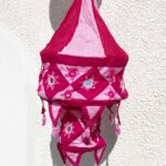 Nepáli textil lampion 50 cm