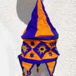 Nepáli textil lampion 40 cm