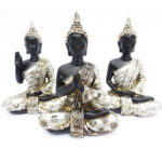 3 darabos Buddha szobor szett