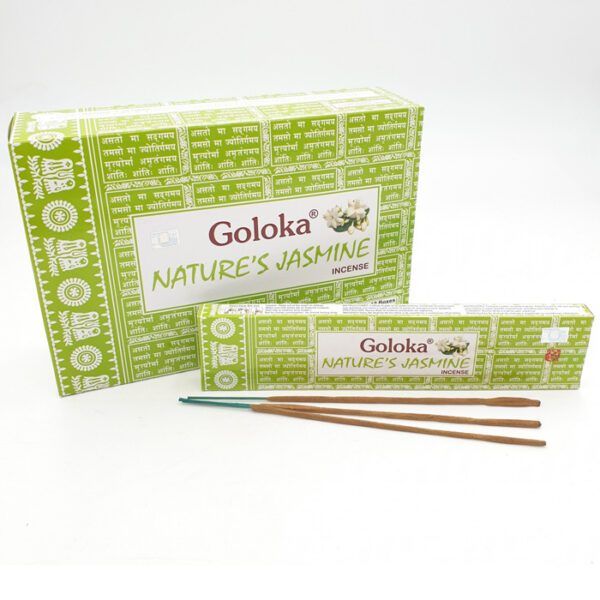 Goloka Nature's Jasmine jázmin illatú indiai prémium füstölő