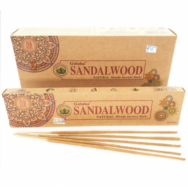 Goloka Sandalwood szantálfa illatú indiai prémium füstölő