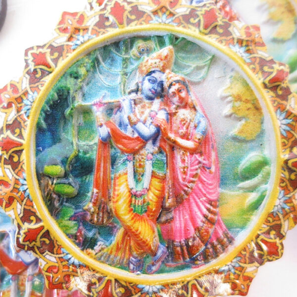 Krishna párjával hűtőmágnes
