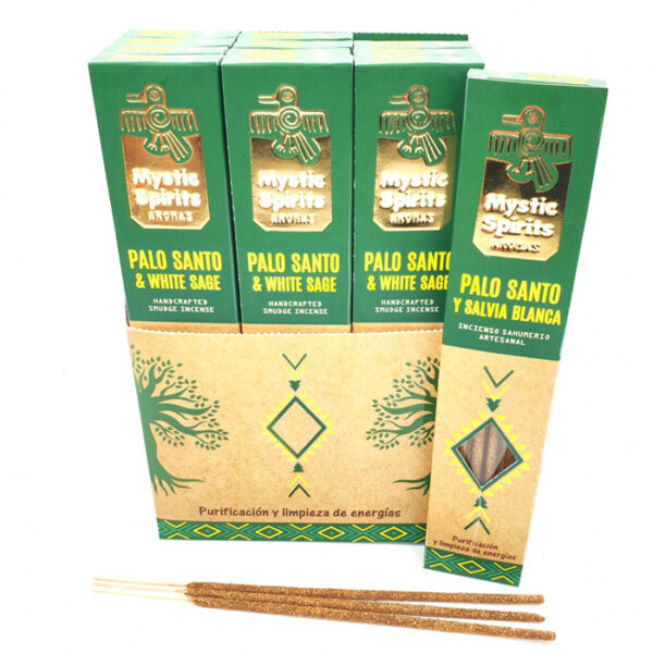 Mystic Spirits Palo Santo & White Sage természetes prémium füstölő