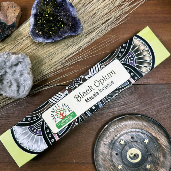 Namaste India Black Opium indiai prémium füstölő