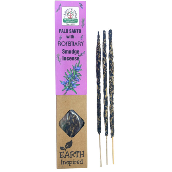 Namaste India Earth sorozat: Palo Santo és Rozmaring prémium füstölő