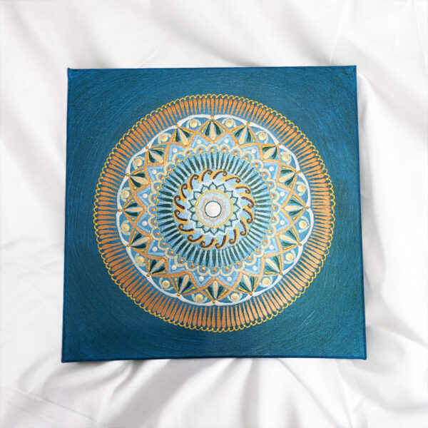 Kavargó Mélység Kézműves Mandala Festmény 30x30 cm - Image 2