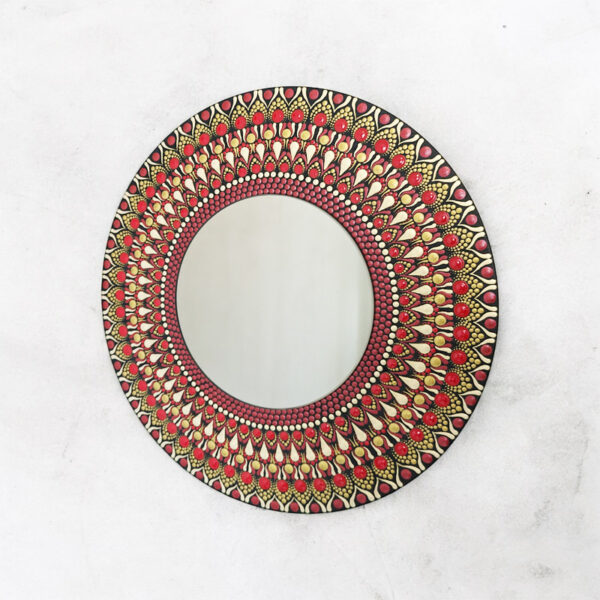 Tükör Kézműves Mandala Festmény 40x40 cm