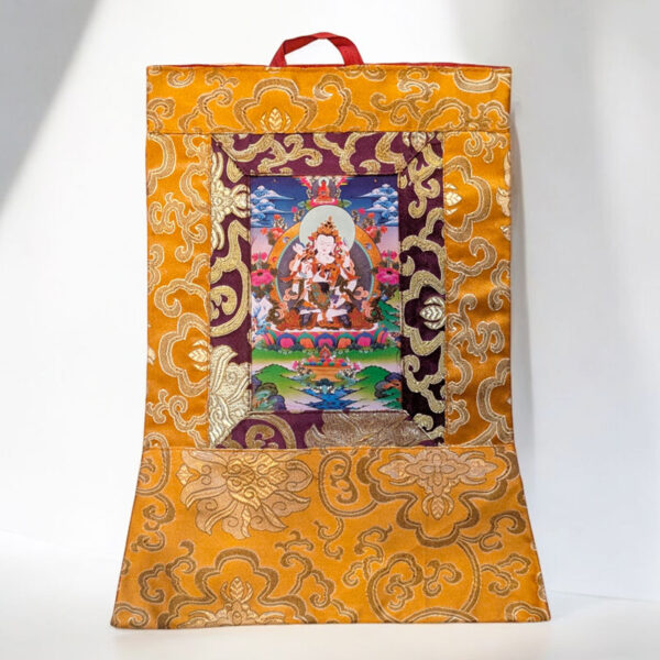 Vadzsraszattva jab-jum kis thangka