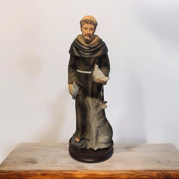 Assisi Szent Ferenc szobor 13 cm magas