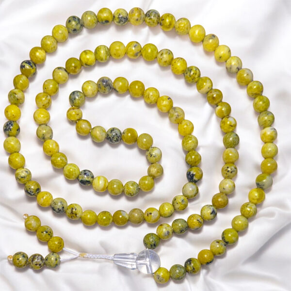 Szerpentin 108 szemes buddhista ásvány mala