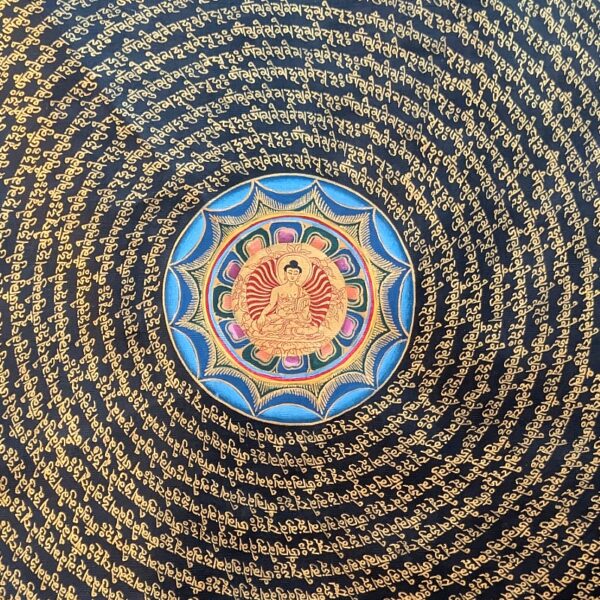 Hatalmas buddhista mantra thangka - Image 2