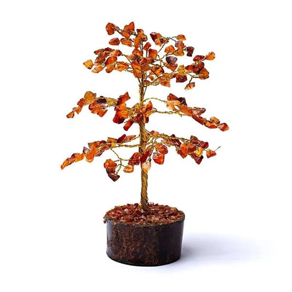 Karneol Szerencsefa/Életfa Féldrágakő ásványfa 18 cm magas