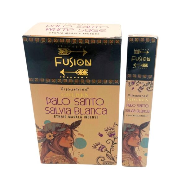 Golden Fusion sorozat: Palo Santo & Fehér Zsálya természetes prémium füstölő