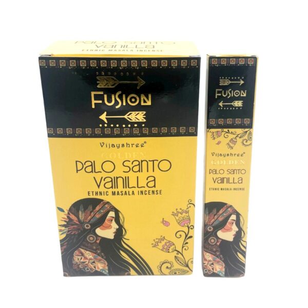 Golden Fusion sorozat: Palo Santo & Vanília természetes prémium füstölő
