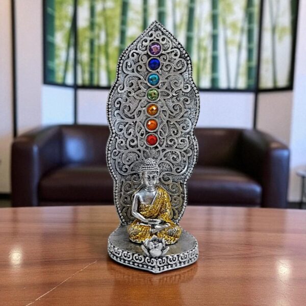 Füstölőégető Buddha szoborral