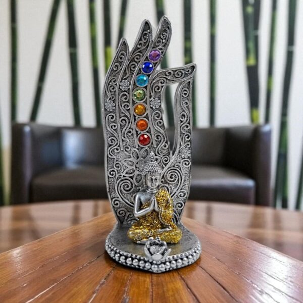 Füstölőégető Buddha szoborral