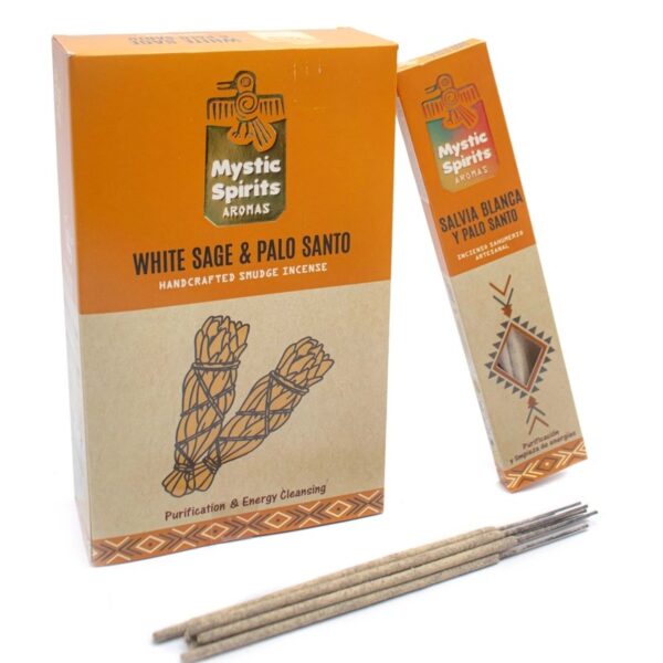 Mystic Spirits White Sage & Palo Santo természetes prémium füstölő