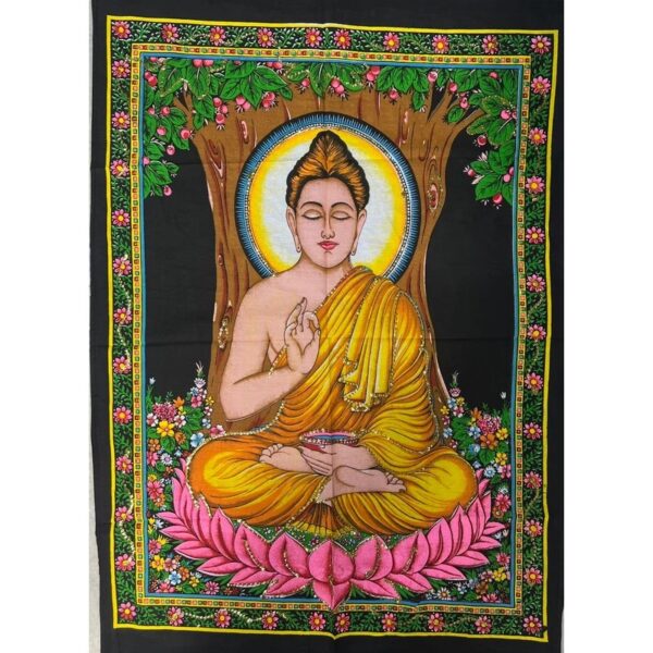 Shakjamuni Buddha faliszőnyeg 75x100 cm