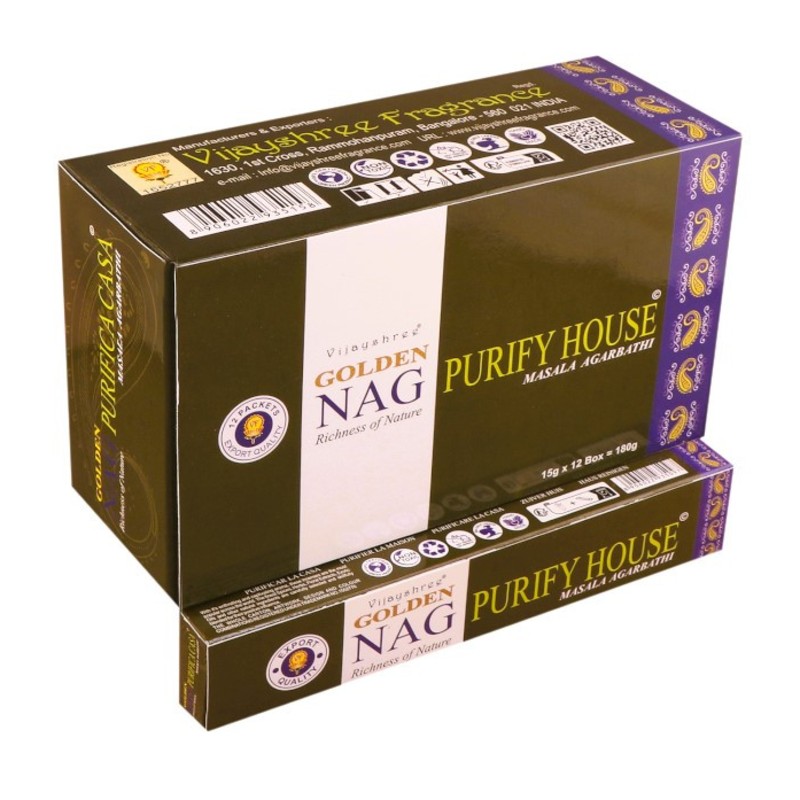 Golden Nag Purify House Háztisztítás prémium füstölő